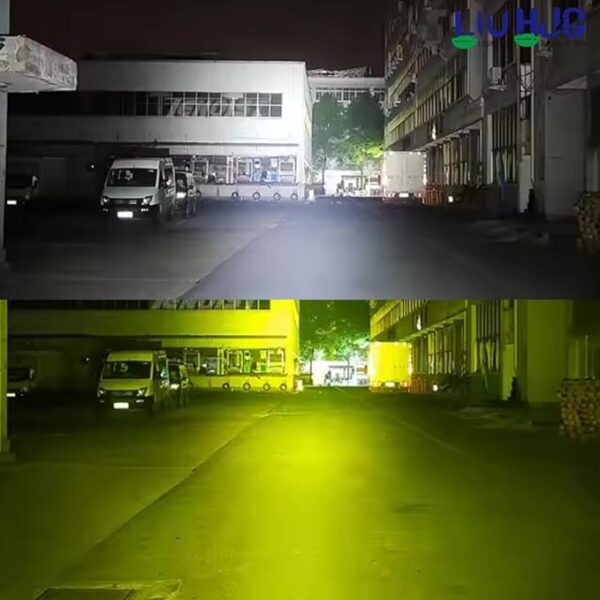 Liu HJG 80W Laser Cannon Projector Fog Lights – Dual Color 500M White & 300M Yellow Beam - (Pack of 2) - Image 4