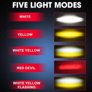 White light mode example, high-quality LED vehicle lighting options for safety and visibility.