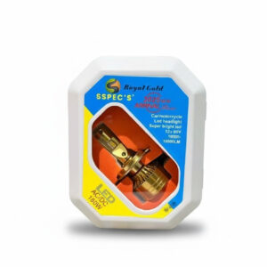 Alternative view of SSpecs Royal Gold 180W H4 LED Headlight Bulb for Car & Motorcycle | AC/DC | 12V–80V | 16000–18000 Lumens (6 Months Warranty)