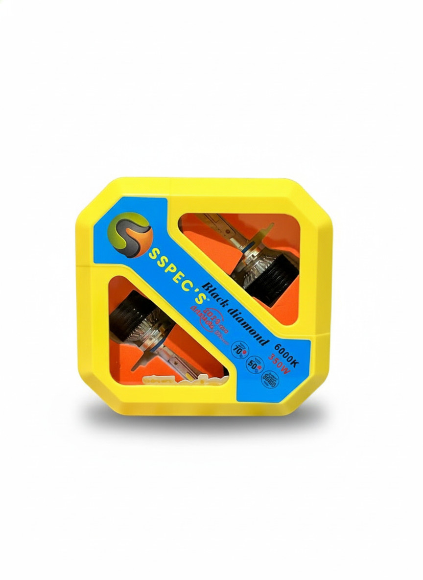 SSpecs Black Diamond 350W LED Headlight Bulb | 6000K White Light | Super Bright | 9005 (HB3) Socket | Car & Motorcycle (6 Months Warranty) - Image 2