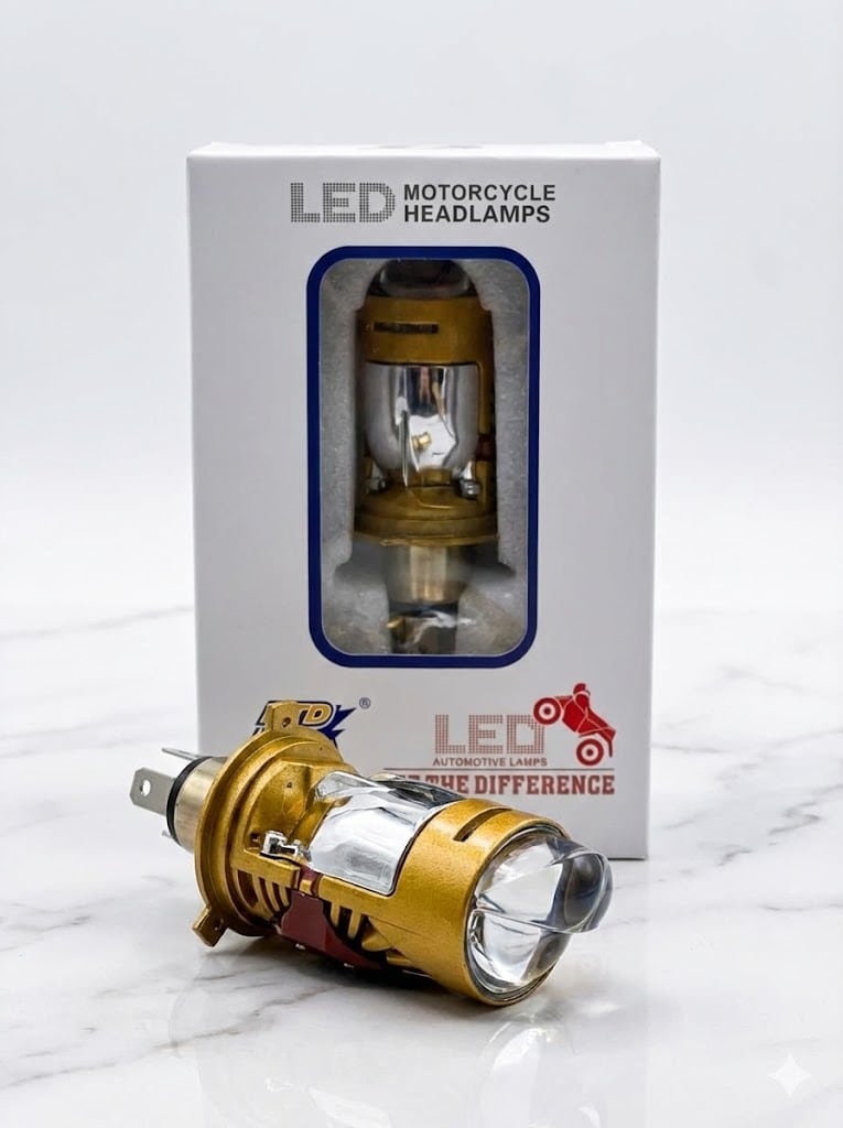 LED motorcycle headlamps designed for optimal brightness and durability, ideal for motorcycle riding enthusiasts seeking enhanced visibility on their rides.